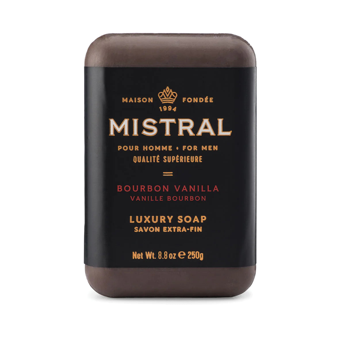 Savon Mistral pour Homme odeur bourbon Vanille 