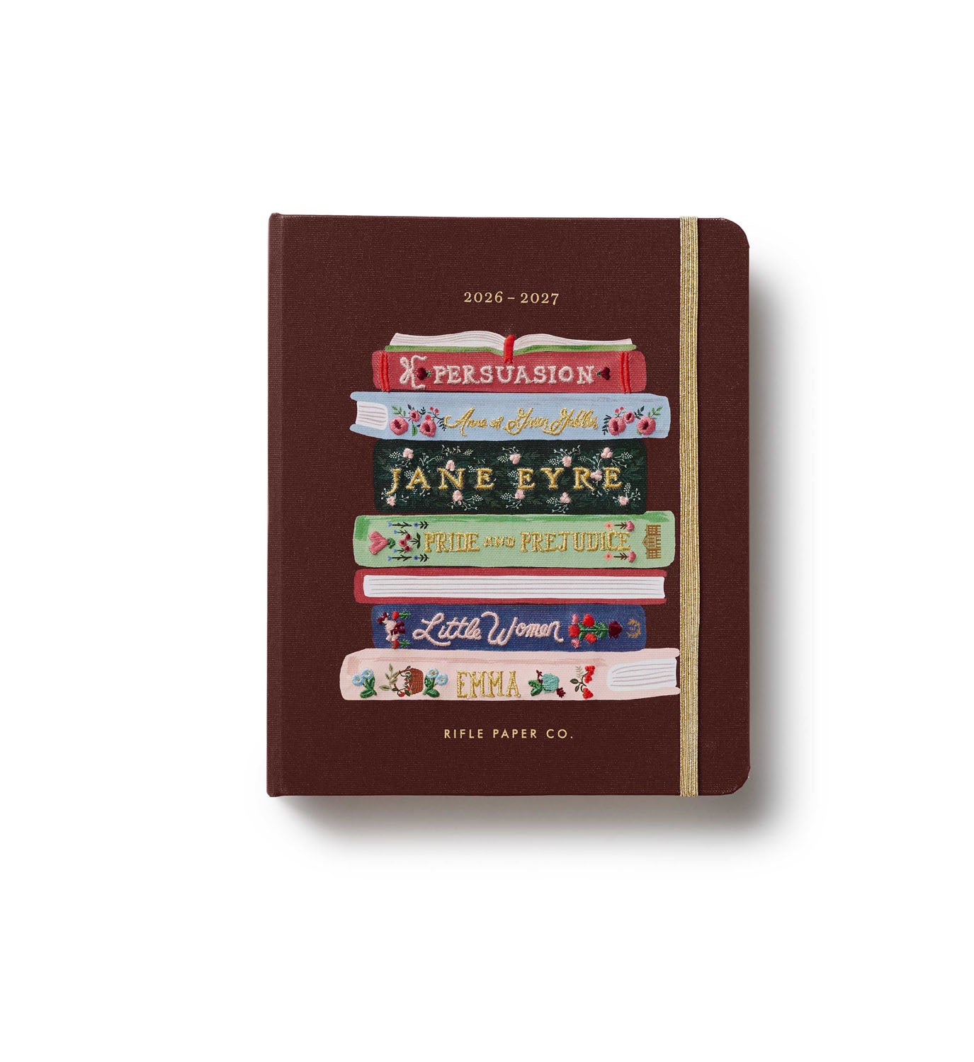Agenda scolaire 17 mois 2026-2027 Club de lecture Rifle Paper Co. Cute tendance école pratique planificateur 