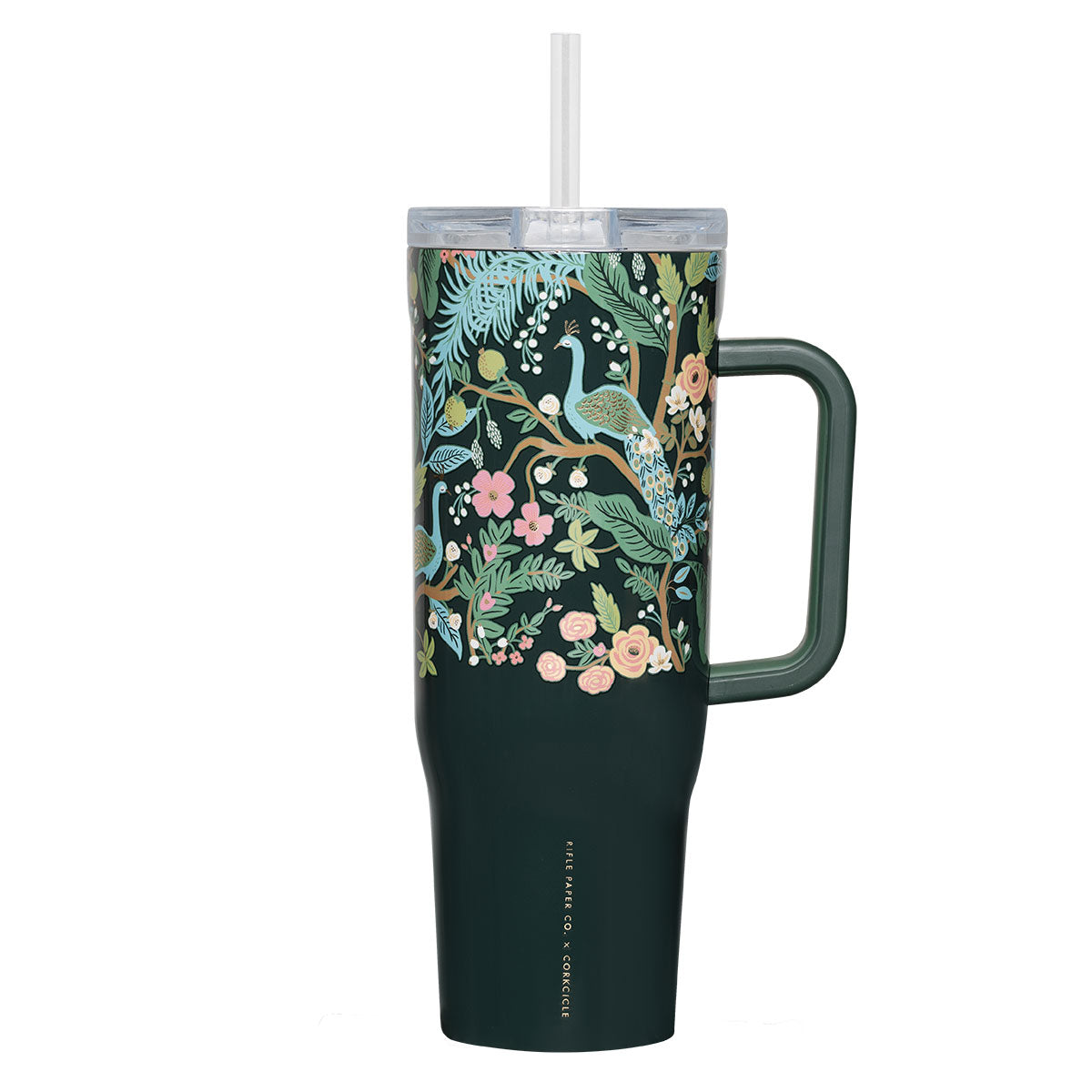 Tasse XXL hermétique Corkcicle peacock rifle Paper vert émeraude Stanley cup 