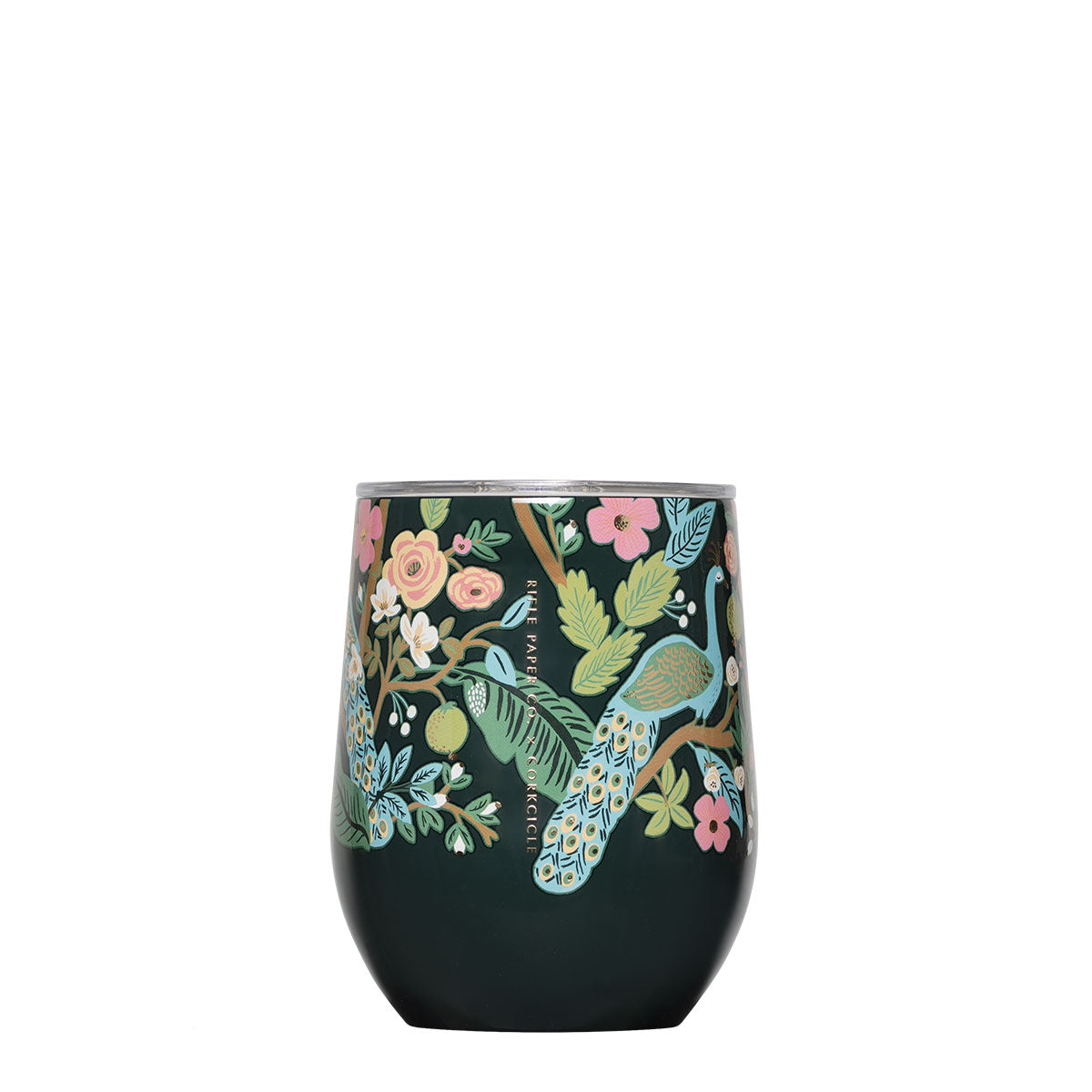 Verre hermétique Corkcicle peacock rifle Paper vert émeraude 
