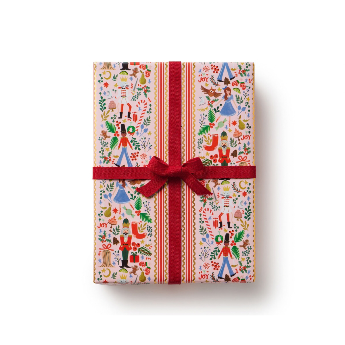 Papier cadeau de Noël Casse-noisette Rifle Paper Co. Cute tendance hiver rose