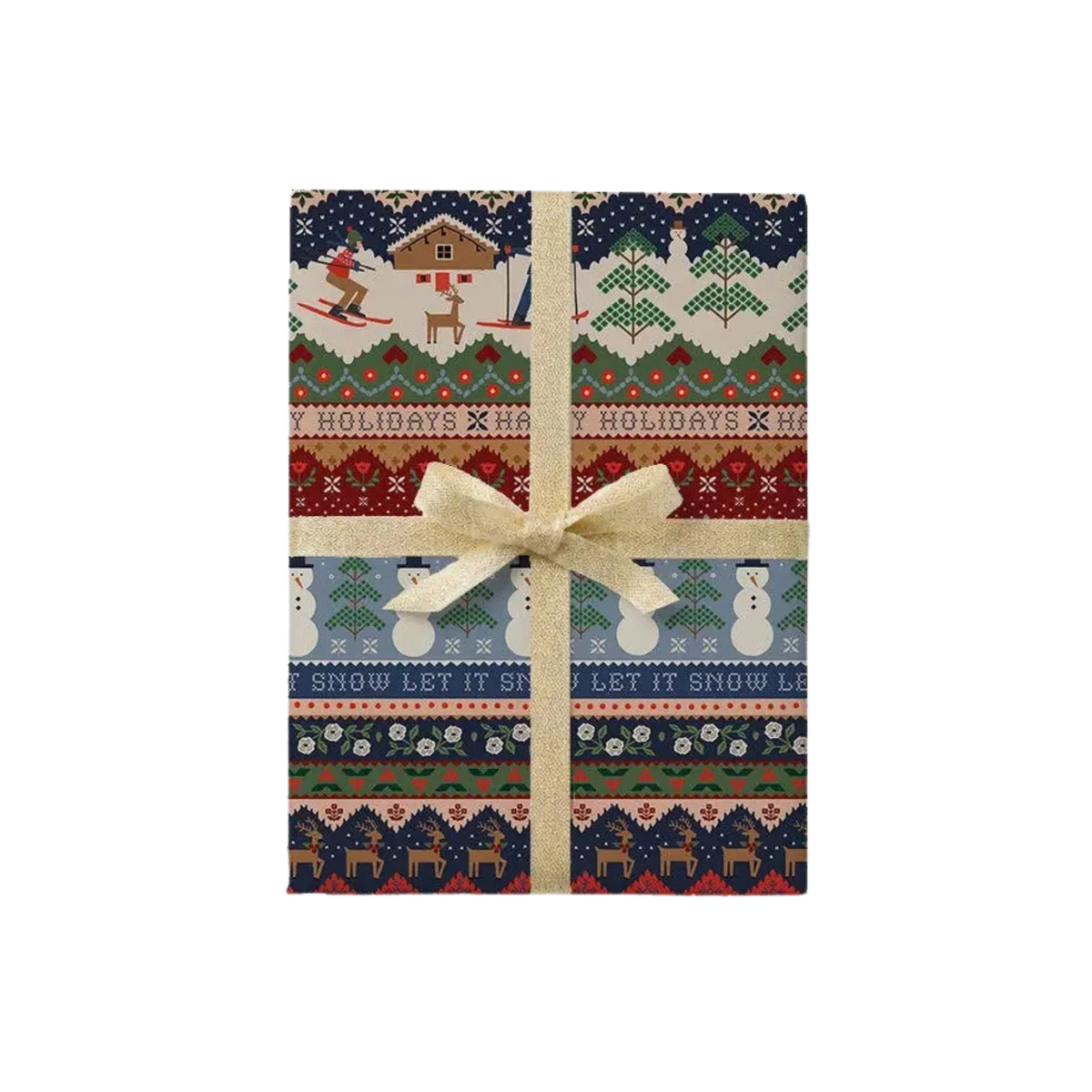 Papier cadeau de Noël - Ski chalet | Rifle Paper Co.