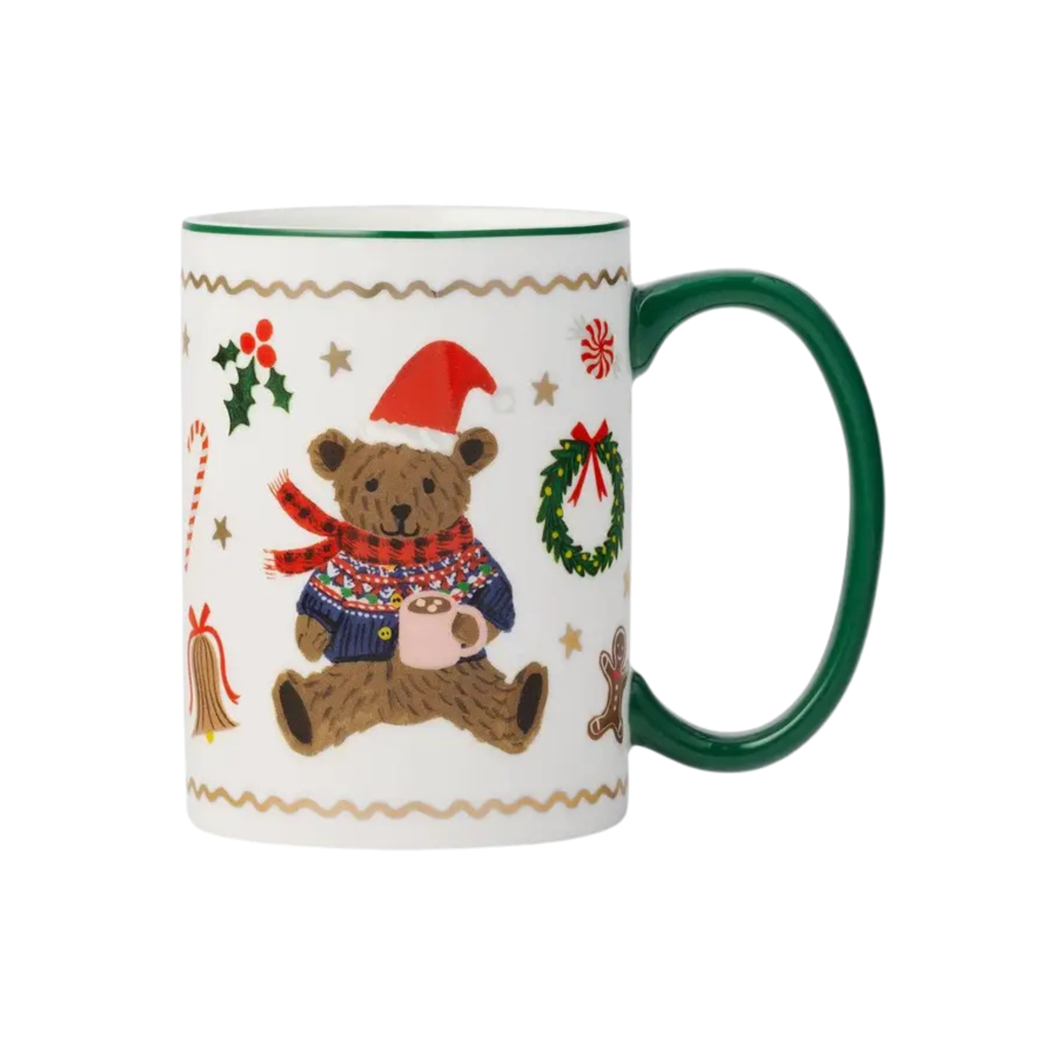 Tasse à café de Noël en porcelaine - Ourson Beary | Rifle Paper Co.