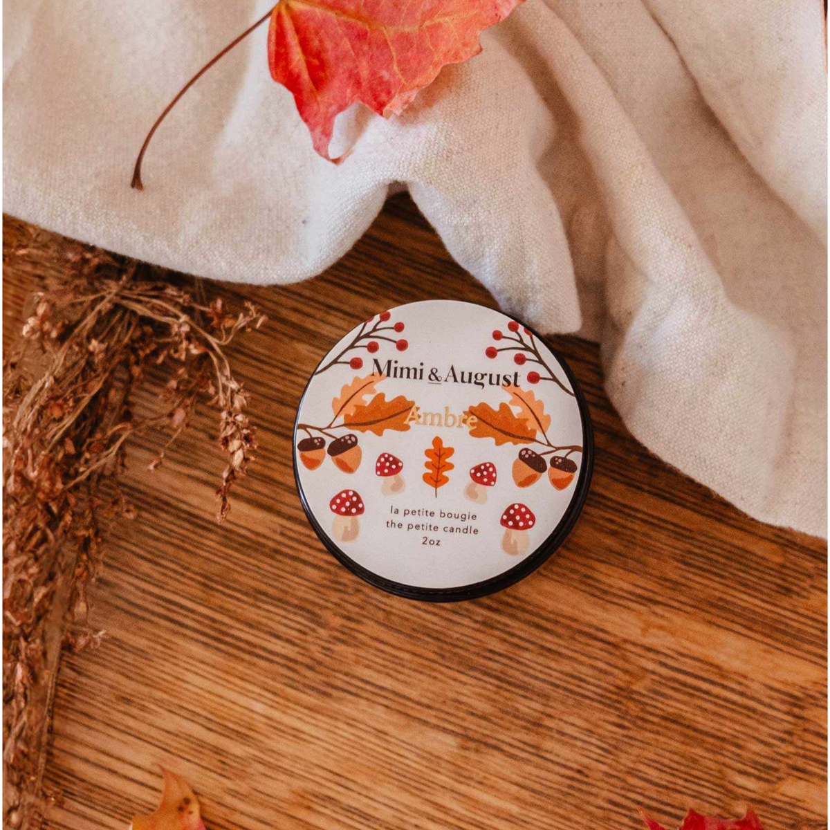 Bougies Ambre - Figue, cèdre et musc | Mimi & August