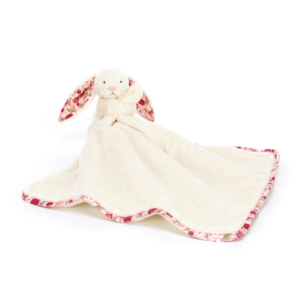 Doudou Bashful Lapin Berry - Soother Blossom Cream Bunny Berry | Jellycat