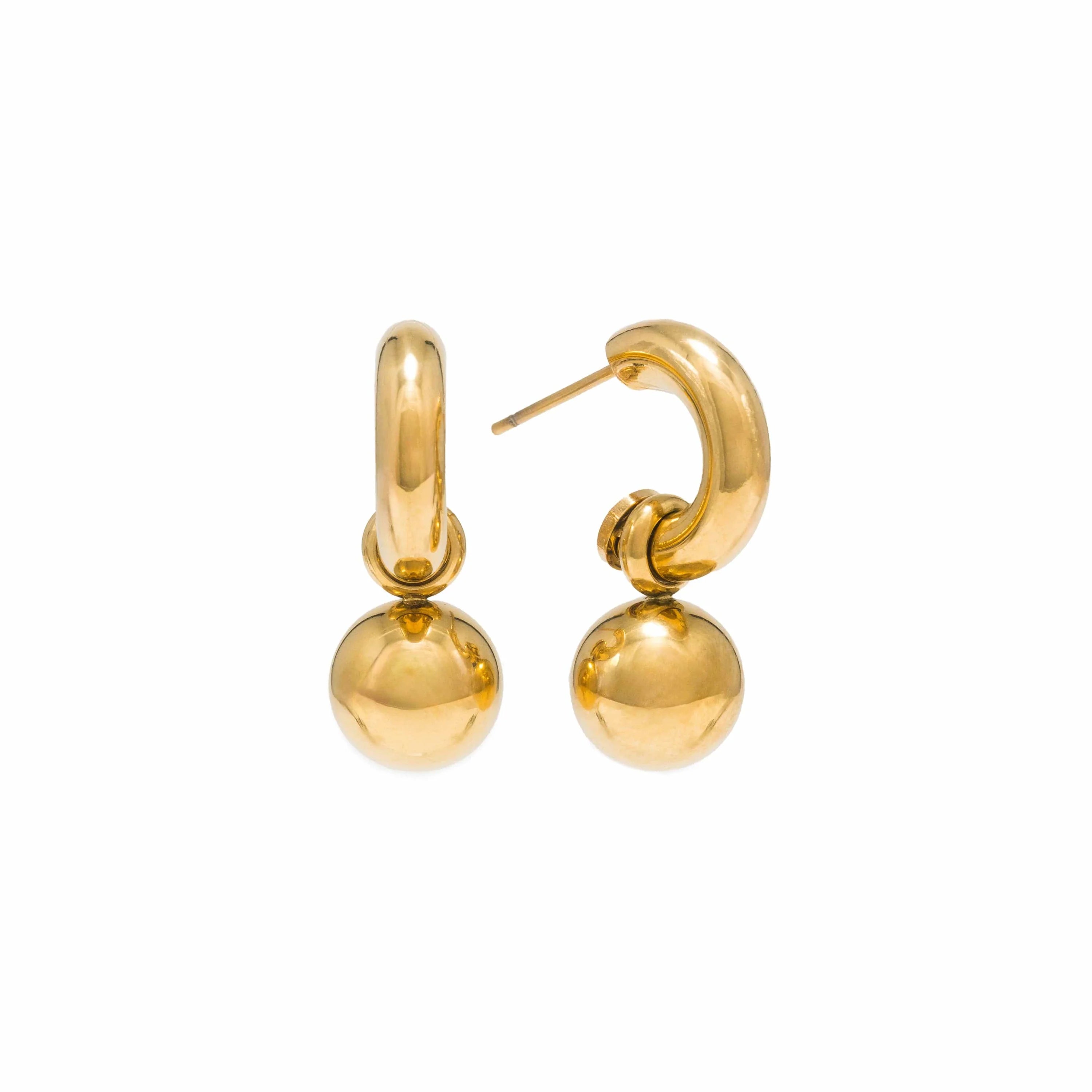 Lover’s tempo, boucles oreilles, acier inoxydable, plaquée or, Vancouver, Canada 