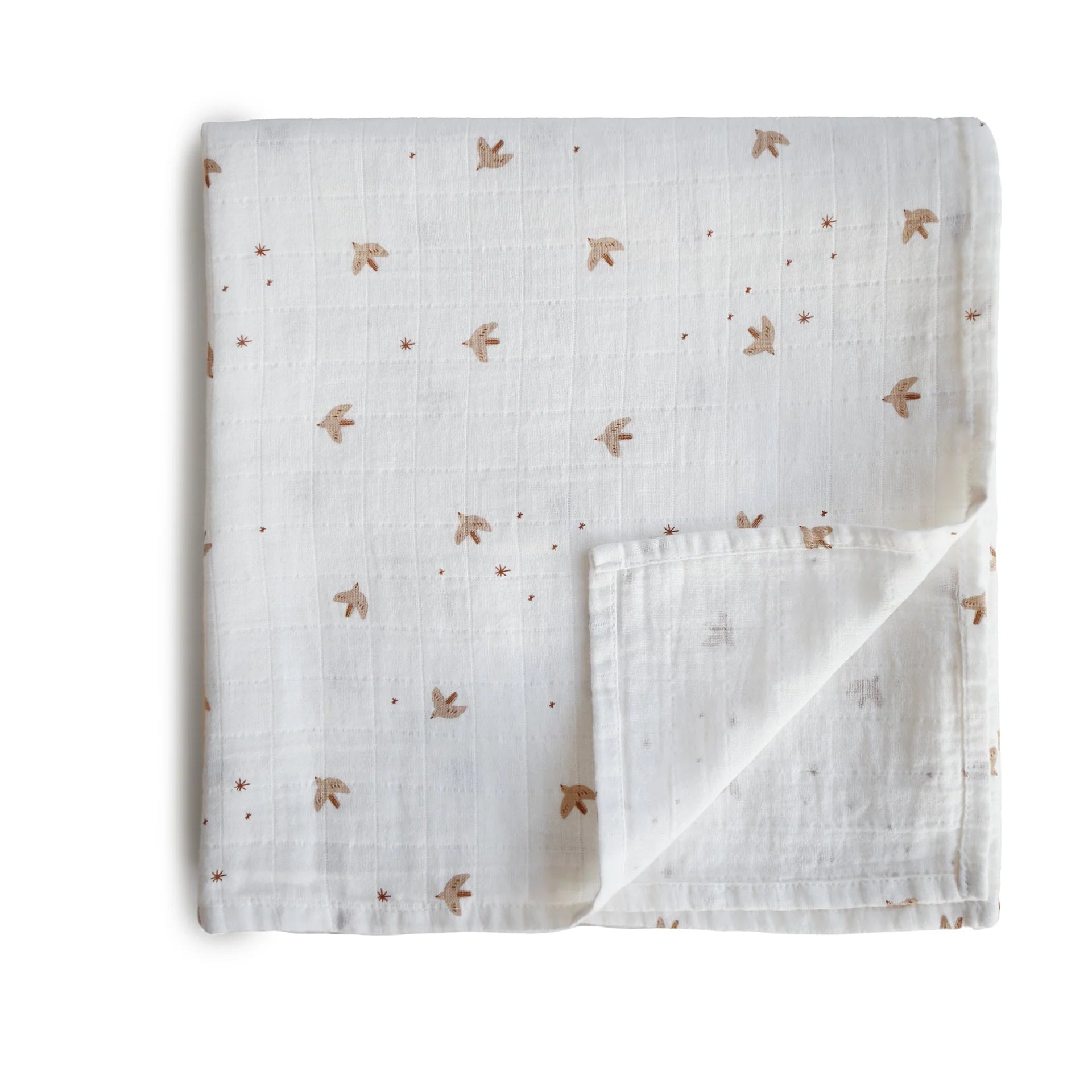 Couverture mousseline bébé Mushie Oiseau