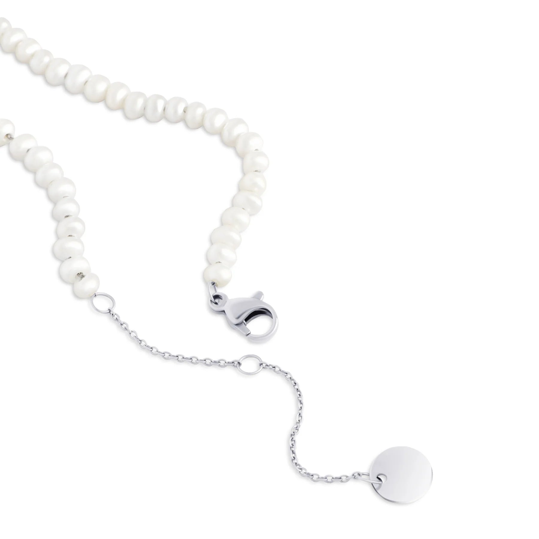 Collier Lexi acier inoxydable Mia bijoux style mode perles eau douce