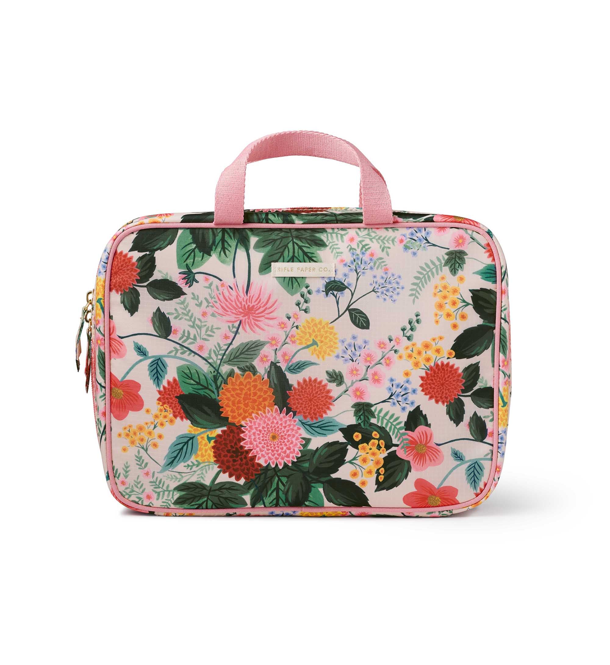 Étui de voyage Rifle Paper Co. Motif Dahlia pratique fleuri colorées 