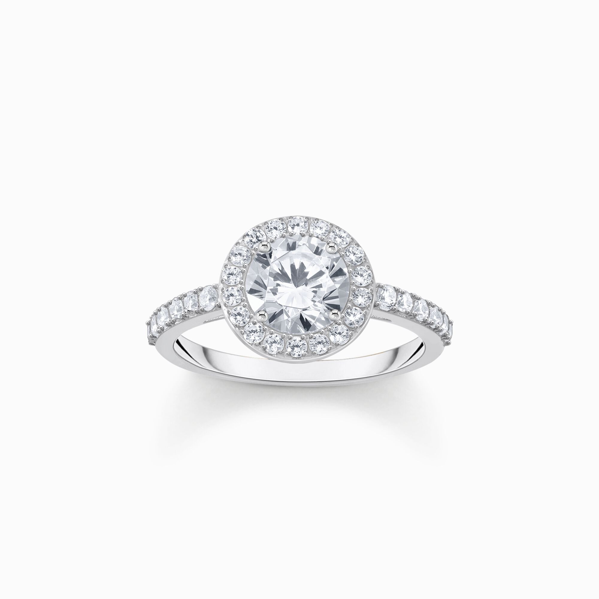 Bague Halo Rond