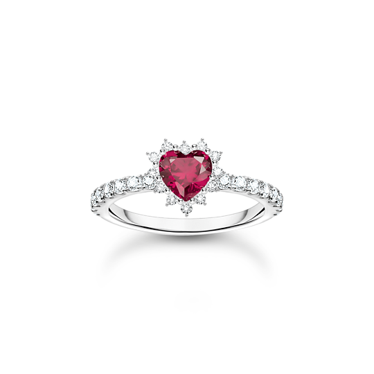 Bague Romance Coeur Rouge