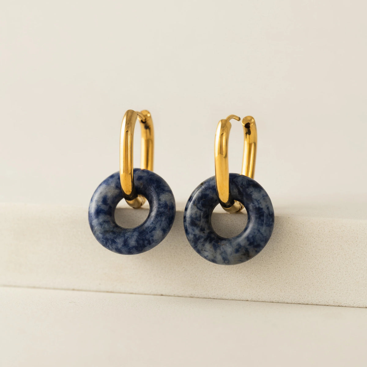 Anneaux Thames Bleu - Acier inoxydable 613L | Lover's Tempo