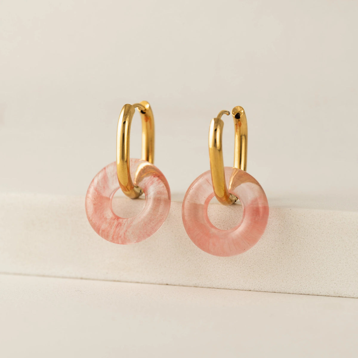 Anneaux Thames Rose - Acier inoxydable 316L | Lover's Tempo