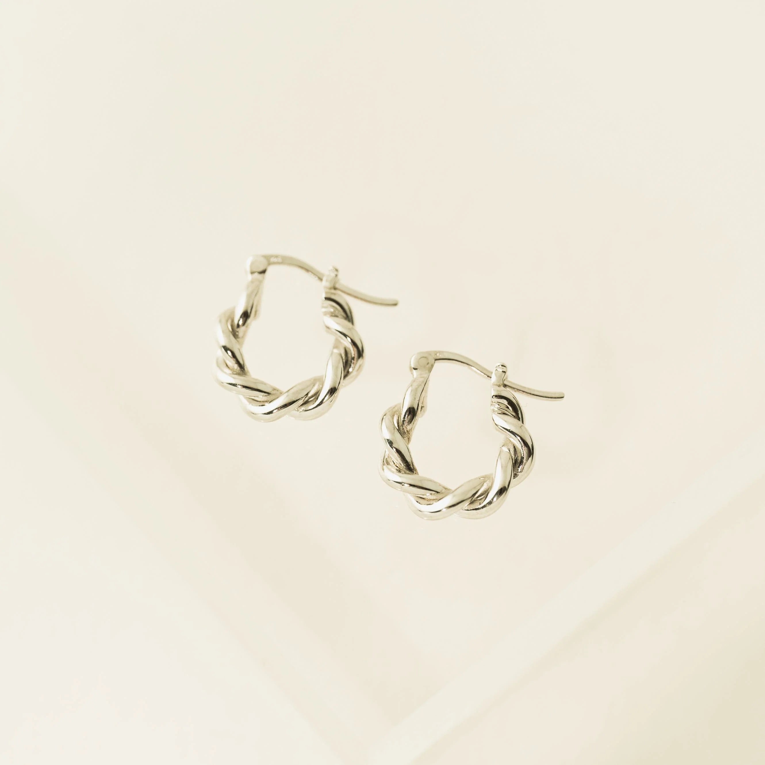 Anneaux argent sterling 925 torsade 