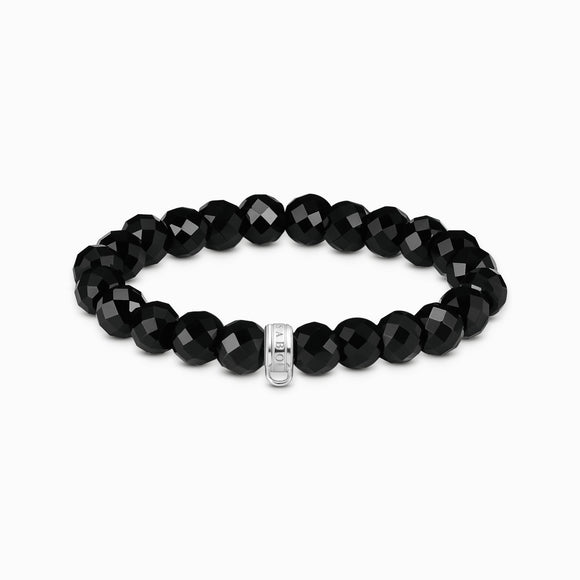 Bracelet Élastique Obsidienne