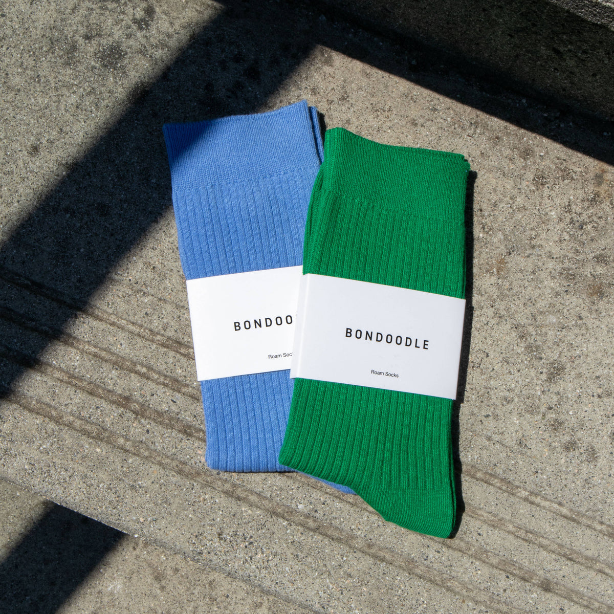 Chaussettes en coton- Vert émeraude | Bondoodle