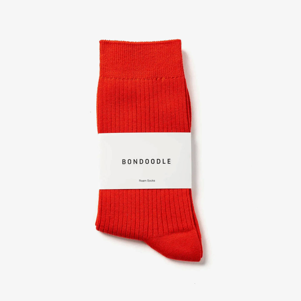 Chaussettes mi‑mollet en coton - Rouge tomate | Bondoodle