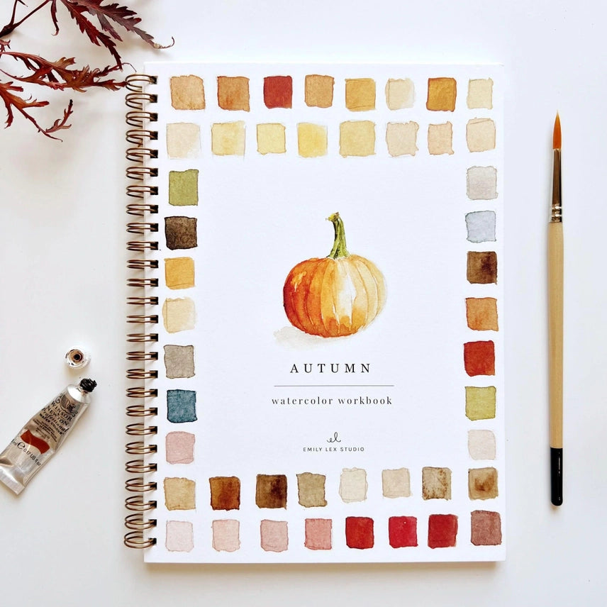 Cahier d'aquarelle Automne Emily Lex Studio couleurs art dessin peinture créativité tendance