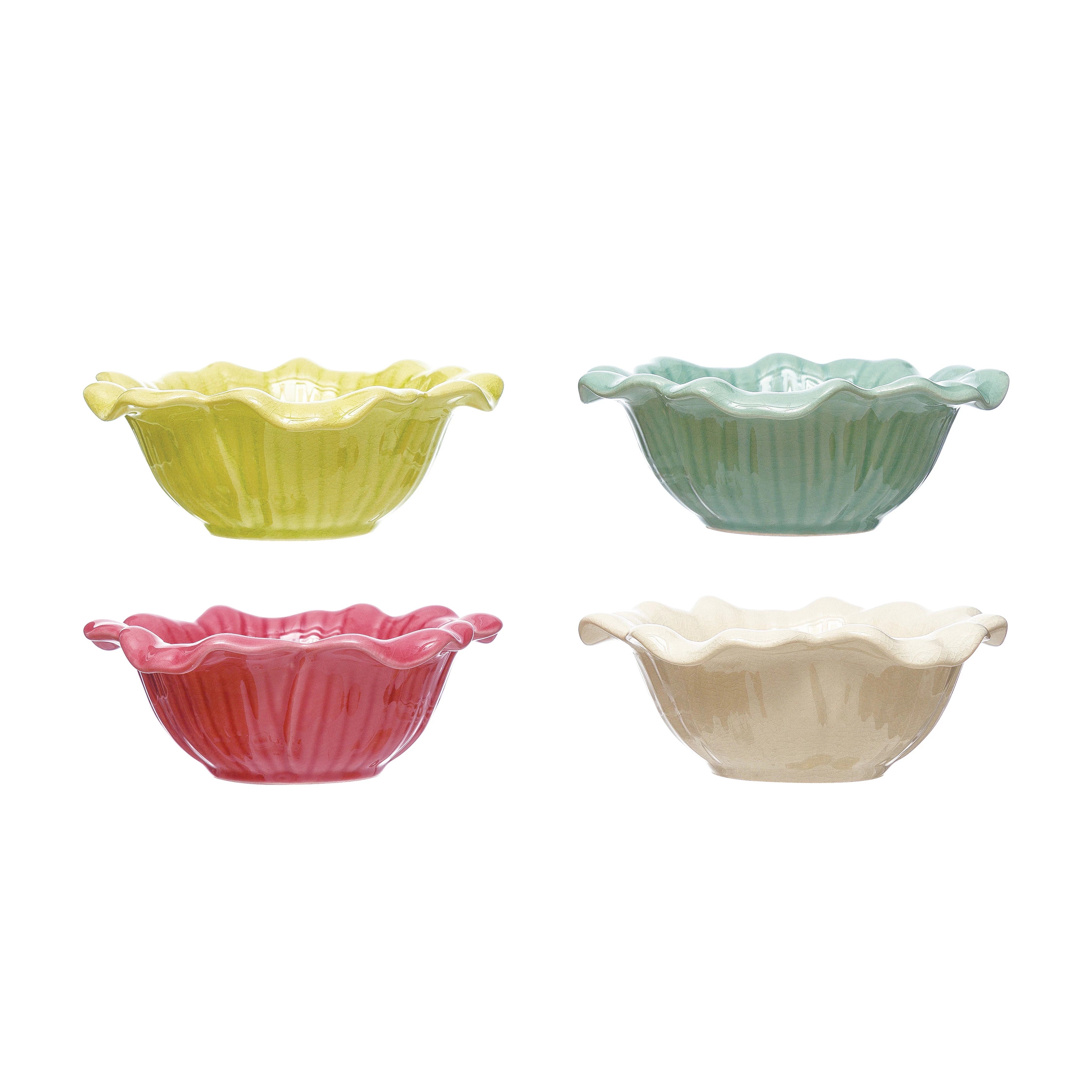 Bol fleur jaune bleu blanc rose maison créative Coop 