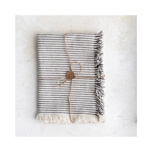 Linge main cuisine coton rayures françaises creative coop