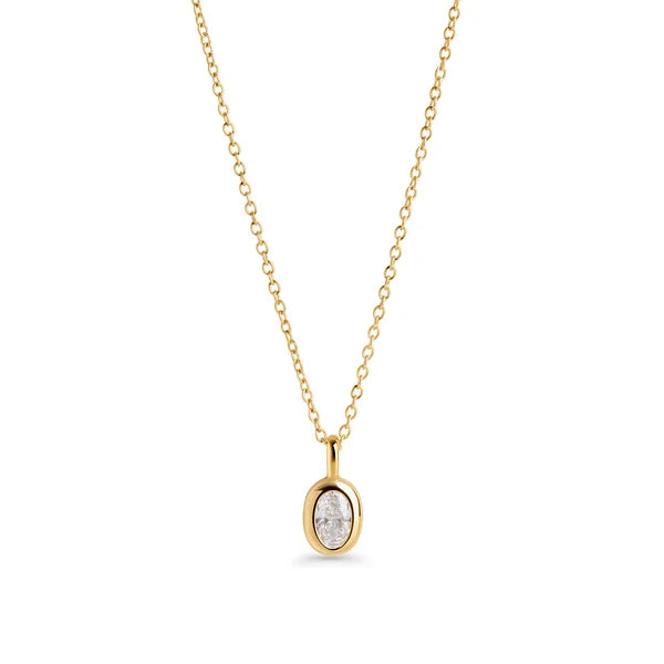 Collier Clemence - Acier Inoxydable 316L - Or PVD