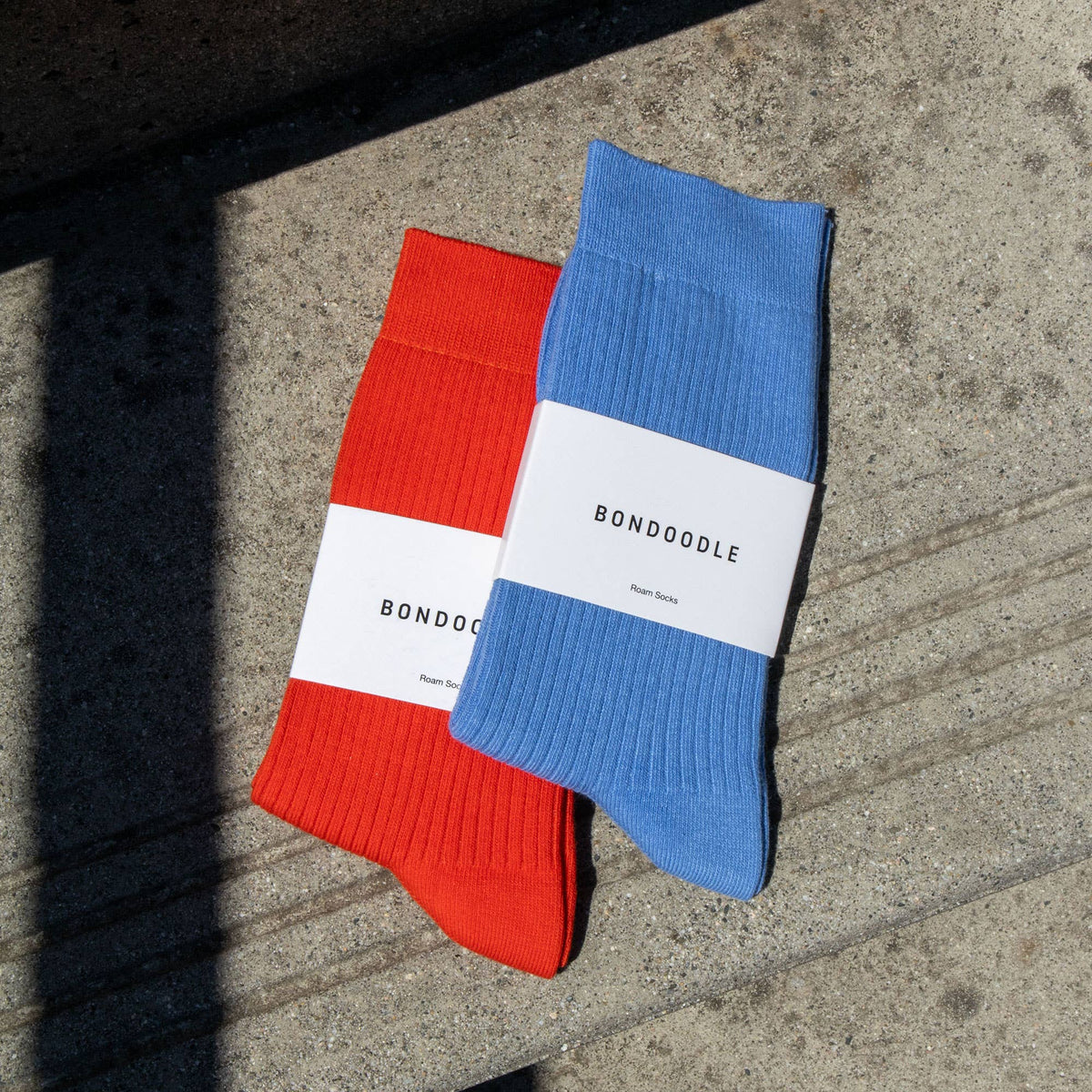 Chaussettes mi‑mollet en coton - Rouge tomate | Bondoodle