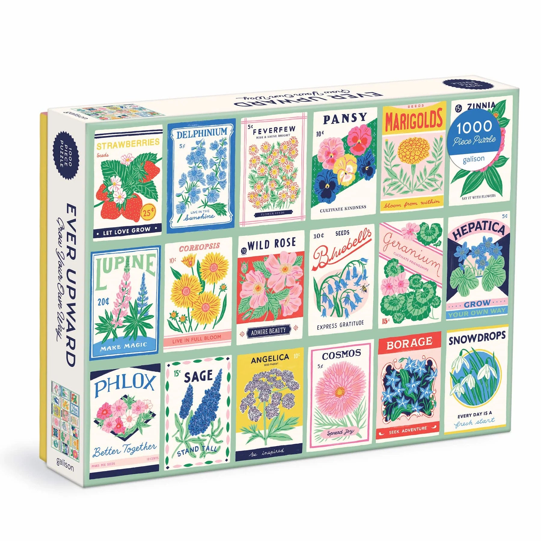 Casse-tête Jardinage Rétro 1000 pièces Gallison puzzle coloré 