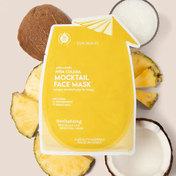 Masque Visage Mocktail Pina Colada - Revitalise, illumine et hydrate en profondeur