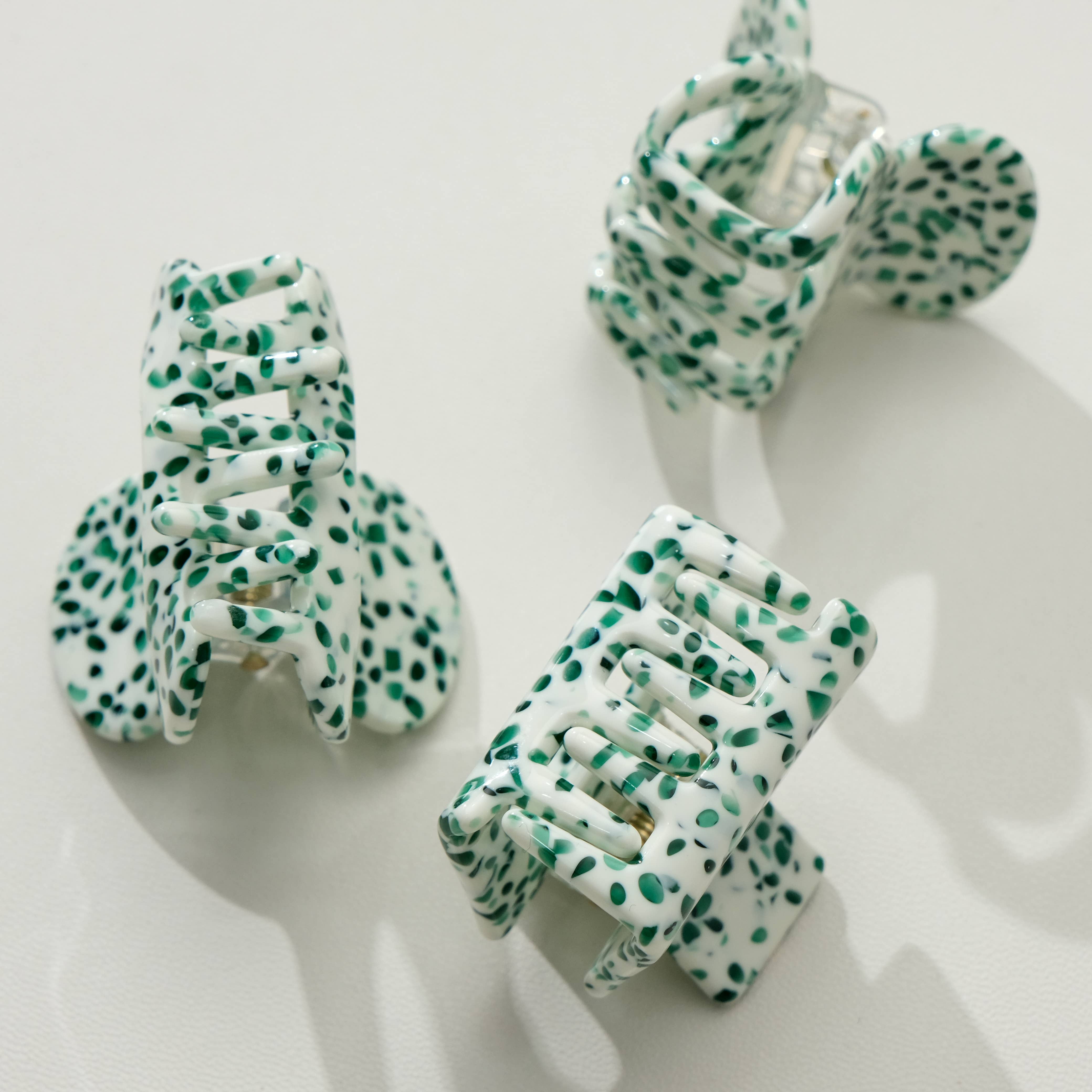 Mini Pinces à cheveux - Vert Fougère