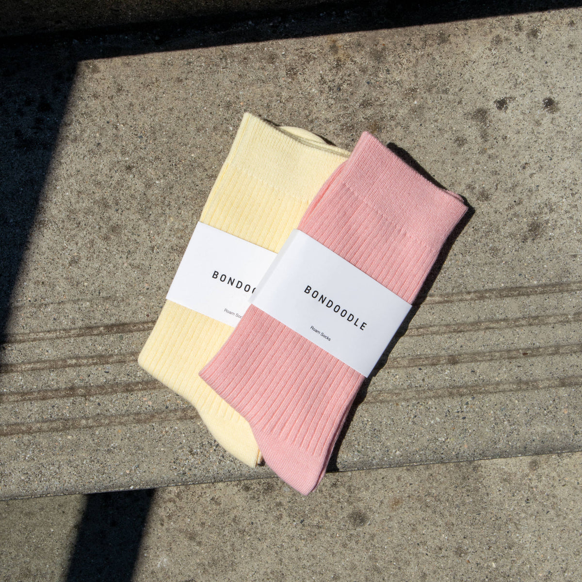 Chaussettes en coton - Rose poudré | Bondoodle