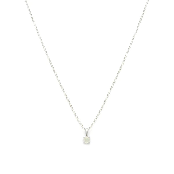 Collier Gem Opal Argent