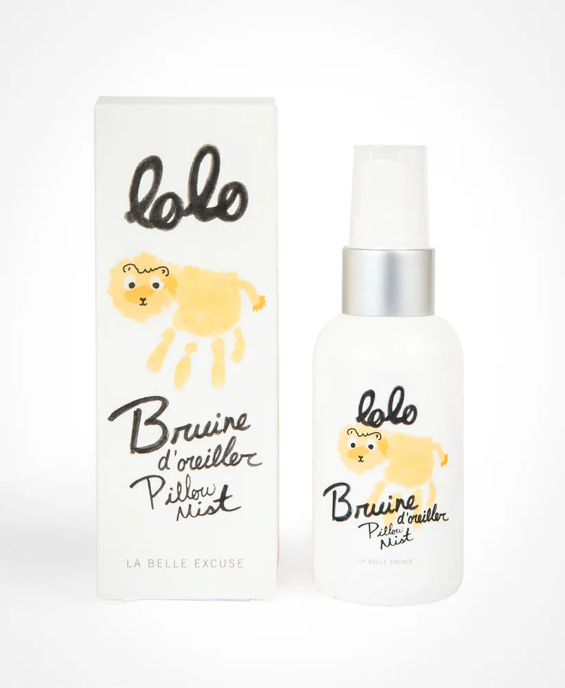Bruine d'oreiller à l'huile d'olive Lolo et Moi fait Québec La Belle Excuse 60 ml bébé 