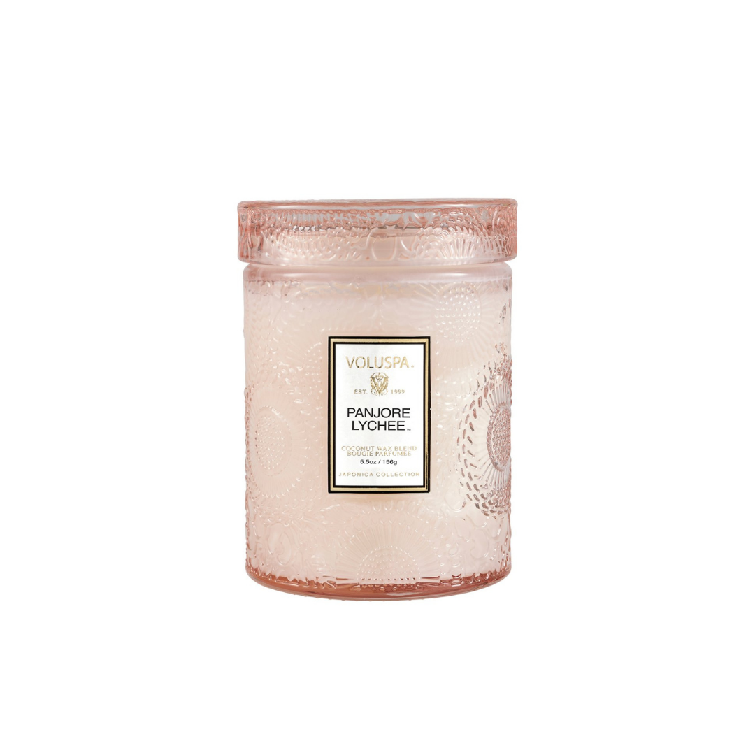 Petite bougie embossée Panjore Lychee