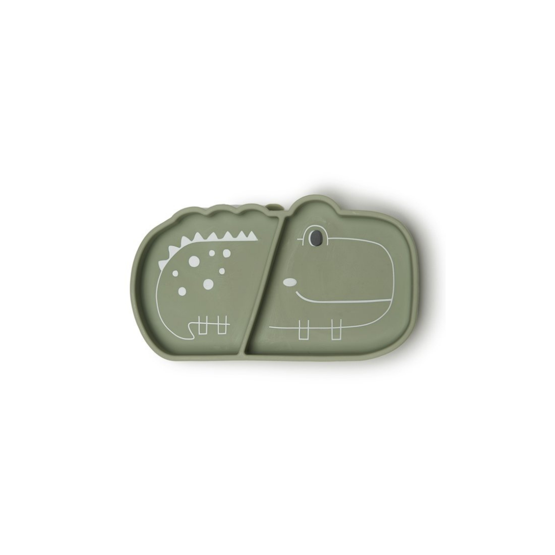 assiette silicone bébé crocodile loulou lollipop
