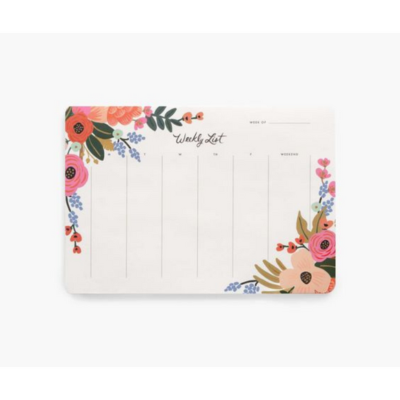 Rifle Paper co. weekly planner Lively floral