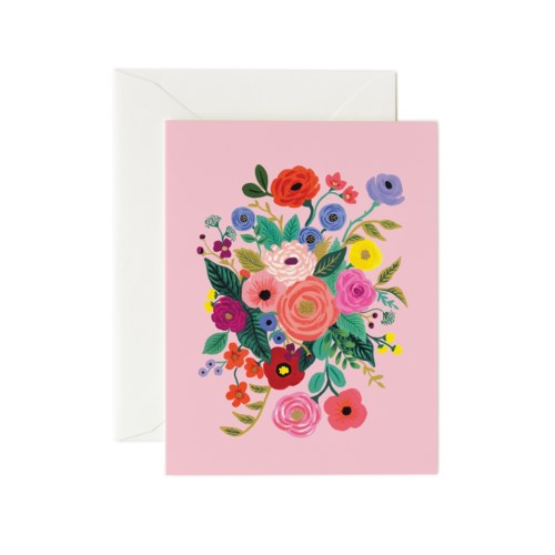Carte Bouquet rose