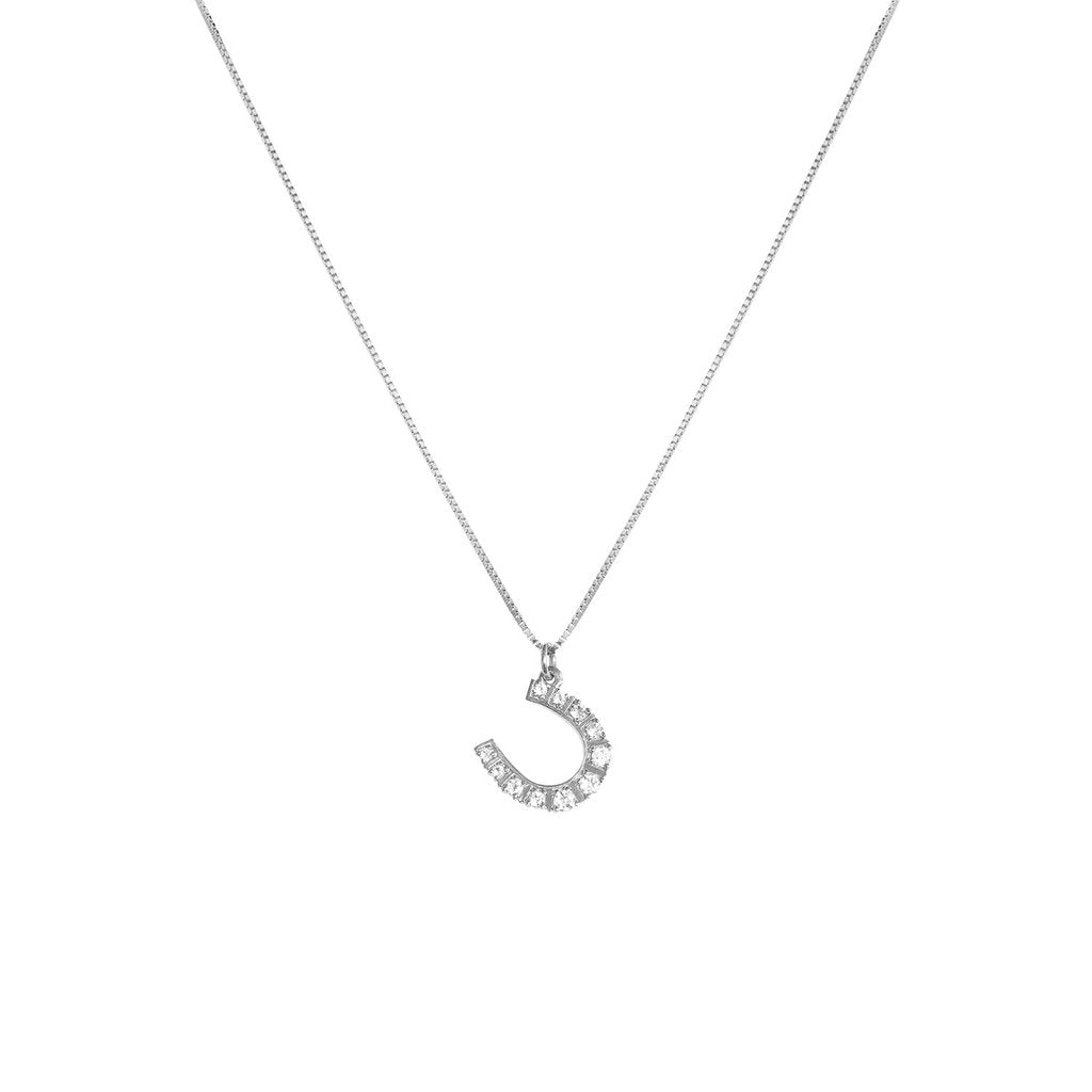 Collier fer à cheval Leah Alexandra argent
