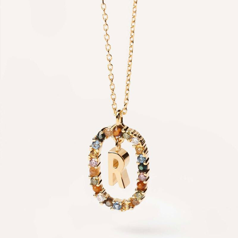 Pendentif or Lettre Alphabet R PDPaola