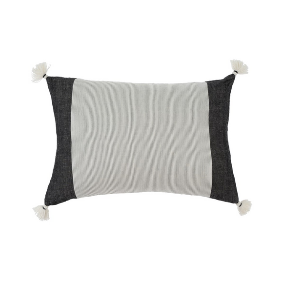 coussin indaba south beach rayures noires