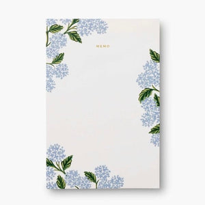 bloc-note hydrangea Rifle Paper co.